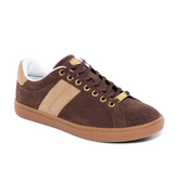 Holland Cooper Knightsbridge Court Trainer in Dark Chocolate Taupe